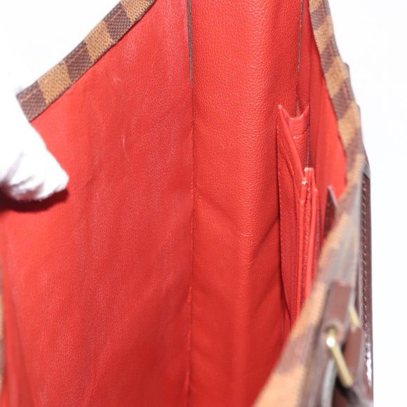 LOUIS VUITTON Damier Ebene Sac Plat Hand Bag N51140 LV Auth 144863