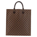 LOUIS VUITTON Damier Ebene Sac Plat Hand Bag N51140 LV Auth 144863-13