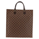LOUIS VUITTON Damier Ebene Sac Plat Hand Bag N51140 LV Auth 144863-2