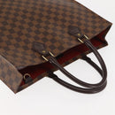 LOUIS VUITTON Damier Ebene Sac Plat Hand Bag N51140 LV Auth 144863-6