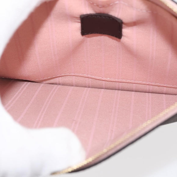 LOUIS VUITTON Damier Ebene Neverfull MM Pouch LV Auth 144865