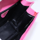 CELINE Hand Bag Leather 2way Pink Gold Auth 144871-20