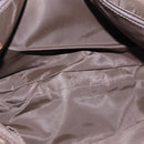 Christian Dior Trotter Canvas Shoulder Bag Brown Silver Auth 144872-10