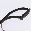 Christian Dior Trotter Canvas Shoulder Bag Brown Silver Auth 144872-14