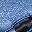 GUCCI Bamboo Shoulder Bag Leather Blue 0525040 347101 Auth 144873-17