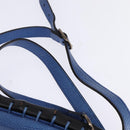 GUCCI Bamboo Shoulder Bag Leather Blue 0525040 347101 Auth 144873-8