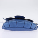 GUCCI Bamboo Shoulder Bag Leather Blue 0525040 347101 Auth 144873-5