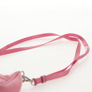 PRADA Shoulder Bag Nylon Pink Silver Auth 144876M-15