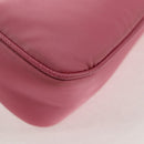 PRADA Shoulder Bag Nylon Pink Silver Auth 144876M-16