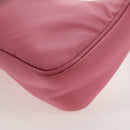 PRADA Shoulder Bag Nylon Pink Silver Auth 144876M-17