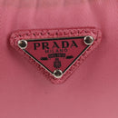 PRADA Shoulder Bag Nylon Pink Silver Auth 144876M-20