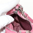 PRADA Shoulder Bag Nylon Pink Silver Auth 144876M-24