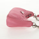 PRADA Shoulder Bag Nylon Pink Silver Auth 144876M-4