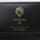 CHANEL Matelasse Checkered Flag Chain Shoulder Pouch Nylon Gold CC Auth 144883A-9