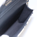 CHANEL Matelasse Checkered Flag Chain Shoulder Pouch Nylon Gold CC Auth 144883A-19