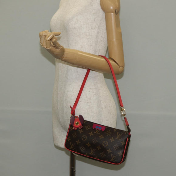 LOUIS VUITTON Monogram Totem Pochette Accessoires Pouch M41669 LV Auth 144884V