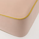 FENDI Trevaget Shoulder Bag Leather 2way Pink Silver Auth 144887-14