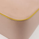 FENDI Trevaget Shoulder Bag Leather 2way Pink Silver Auth 144887-15