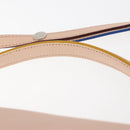 FENDI Trevaget Shoulder Bag Leather 2way Pink Silver Auth 144887-8