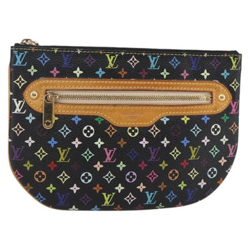 LOUIS VUITTON Monogram Multicolor Pochette GM Pouch Black M60027 LV Auth 144890V