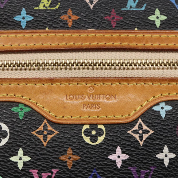 LOUIS VUITTON Monogram Multicolor Pochette GM Pouch Black M60027 LV Auth 144890V