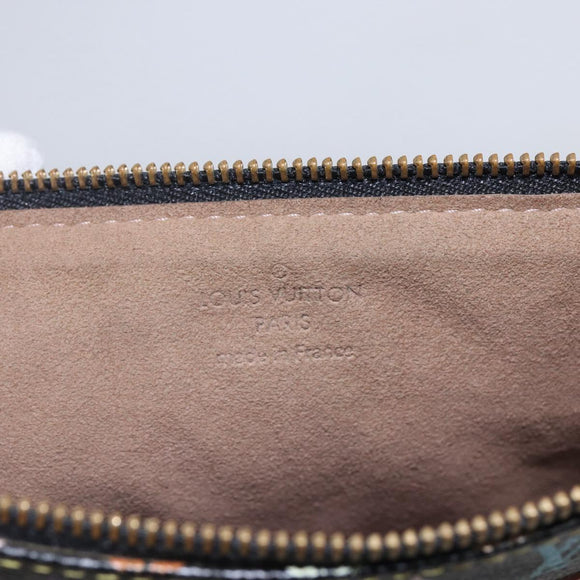 LOUIS VUITTON Monogram Multicolor Pochette GM Pouch Black M60027 LV Auth 144890V