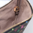 LOUIS VUITTON Monogram Multicolor Pochette GM Pouch Black M60027 LV Auth 144890V-19