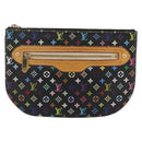 LOUIS VUITTON Monogram Multicolor Pochette GM Pouch Black M60027 LV Auth 144890V-13