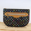 LOUIS VUITTON Monogram Multicolor Pochette GM Pouch Black M60027 LV Auth 144890V-12