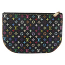 LOUIS VUITTON Monogram Multicolor Pochette GM Pouch Black M60027 LV Auth 144890V-2
