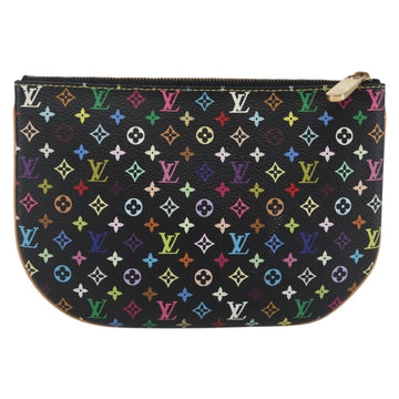 LOUIS VUITTON Monogram Multicolor Pochette GM Pouch Black M60027 LV Auth 144890V - 0