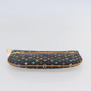 LOUIS VUITTON Monogram Multicolor Pochette GM Pouch Black M60027 LV Auth 144890V-6