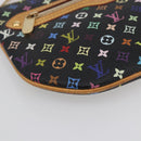 LOUIS VUITTON Monogram Multicolor Pochette GM Pouch Black M60027 LV Auth 144890V-14