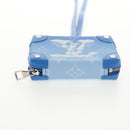 LOUIS VUITTON Clouds Soft Trunk Wallet Blue M45440 LV Auth 144891SAM-5