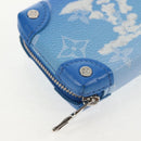 LOUIS VUITTON Clouds Soft Trunk Wallet Blue M45440 LV Auth 144891SAM-9