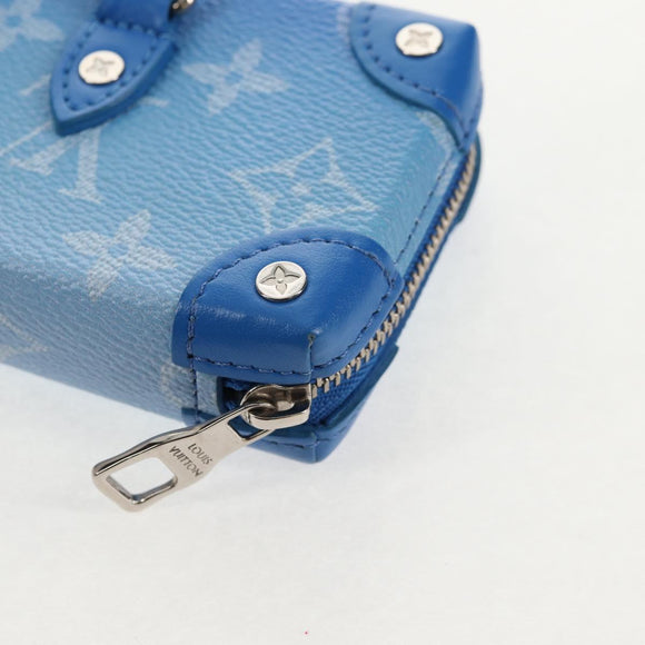 LOUIS VUITTON Clouds Soft Trunk Wallet Blue M45440 LV Auth 144891SAM