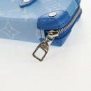 LOUIS VUITTON Clouds Soft Trunk Wallet Blue M45440 LV Auth 144891M-18