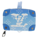 LOUIS VUITTON Clouds Soft Trunk Wallet Blue M45440 LV Auth 144891M-13