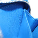 LOUIS VUITTON Clouds Soft Trunk Wallet Blue M45440 LV Auth 144891M-11