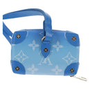 LOUIS VUITTON Clouds Soft Trunk Wallet Blue M45440 LV Auth 144891SAM-2