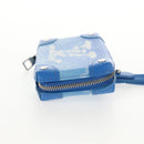 LOUIS VUITTON Clouds Soft Trunk Wallet Blue M45440 LV Auth 144891M-4