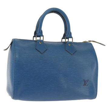 LOUIS VUITTON Epi Speedy 25 Hand Bag Toledo Blue M43015 LV Auth 144907