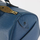 LOUIS VUITTON Epi Speedy 25 Hand Bag Toledo Blue M43015 LV Auth 144907-18