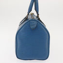 LOUIS VUITTON Epi Speedy 25 Hand Bag Toledo Blue M43015 LV Auth 144907-3
