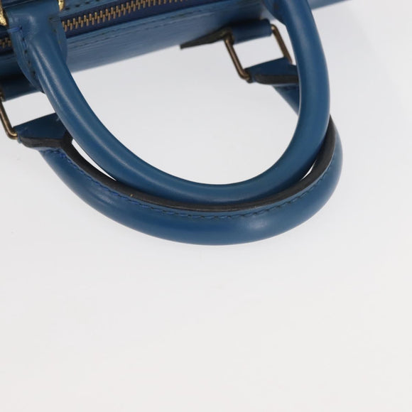 LOUIS VUITTON Epi Speedy 25 Hand Bag Toledo Blue M43015 LV Auth 144907