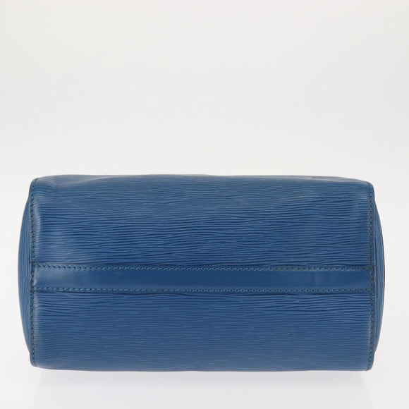 LOUIS VUITTON Epi Speedy 25 Hand Bag Toledo Blue M43015 LV Auth 144907