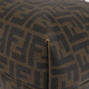 FENDI Zucca Canvas Tote Bag Black Brown Auth 144917-14