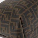 FENDI Zucca Canvas Tote Bag Black Brown Auth 144917-15