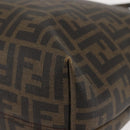 FENDI Zucca Canvas Tote Bag Black Brown Auth 144917-16
