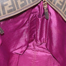 FENDI Zucca Canvas Tote Bag Black Brown Auth 144917-18